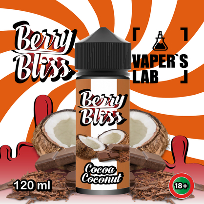 Фото жижи для вейпа berry bliss cocoa coconut 120 мл (кокос, какао)