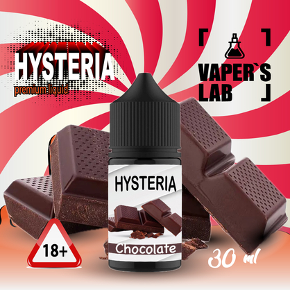 Фото, Видеообзор на жижку Salt Hysteria Salt Chocolate 30 ml