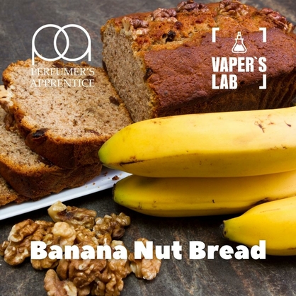 Фото, Видео, Премиум ароматизатор для электронных сигарет TPA "Banana Nut Bread" (Бананово-ореховый хлеб) 