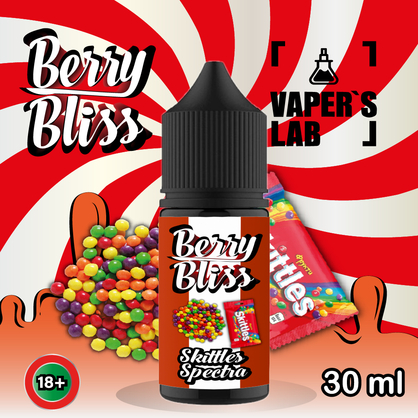 Фото сольова жижа top berry bliss skittles spectra 30 мл