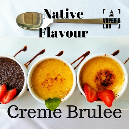 Фото жижа для електронних сигарет native flavour creme brulee 120 ml