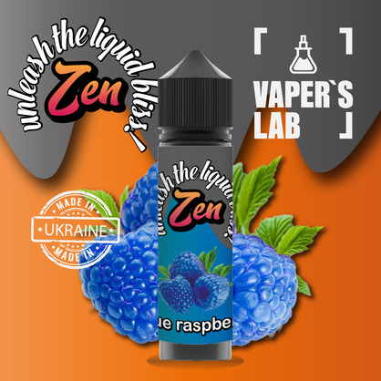 Фото жижи для вейпа zen blue raspberry