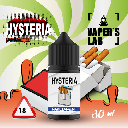 Фото, Видеообзор на жижку Salt Hysteria Salt Parlament 30 ml