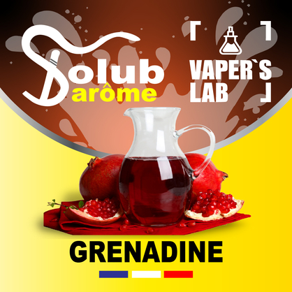 Фото, Видео, Компоненты для самозамеса Solub Arome "Grenadine" (Гранатовый коктейль) 