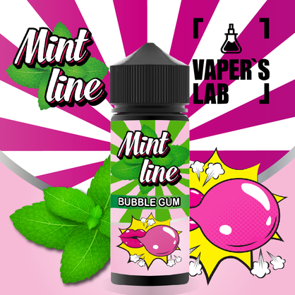 Фото рідини для електронних сигарет mint bubble gum 120 ml