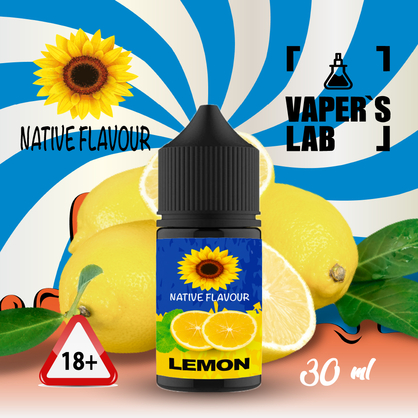 Фото сольова жижа для пода native flavour salt lemon 30 ml