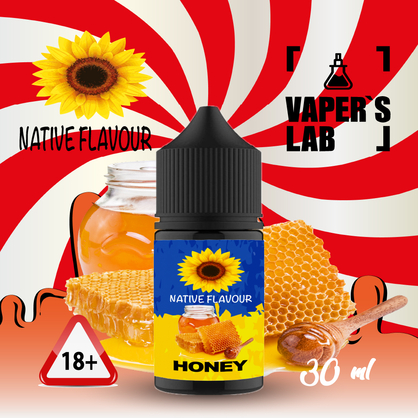 Фото солевая жидкость native flavour honey 30 ml