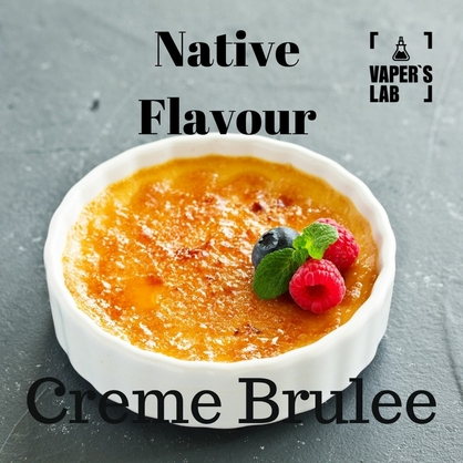 Фото жижа для електронних сигарет native flavour creme brulee 120 ml