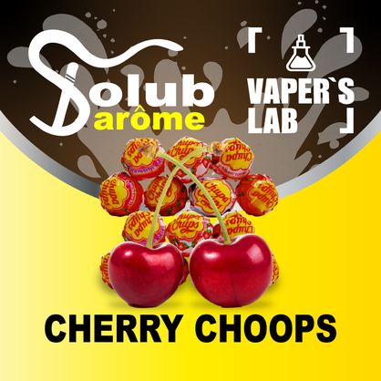 Фото, Видео, Аромки для вейпов Solub Arome "Cherry choops" (Вишневая кола в чупа-чупсе) 