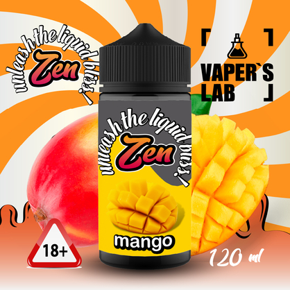 Фото жидкость для вейпа купить zen mango