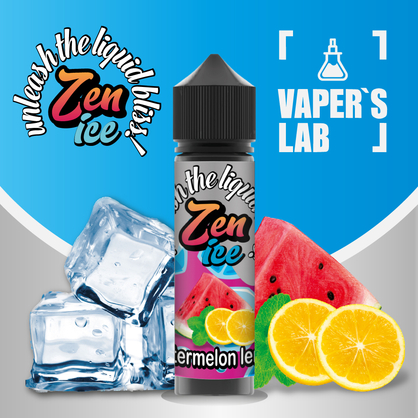 Фото жижі для вейпа zen ice watermelon lemon