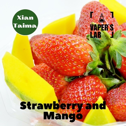 Фото, Відеоогляди на Ароматизатор для жижи Xi'an Taima "Strawberry and Mango" (Полуниця манго) 