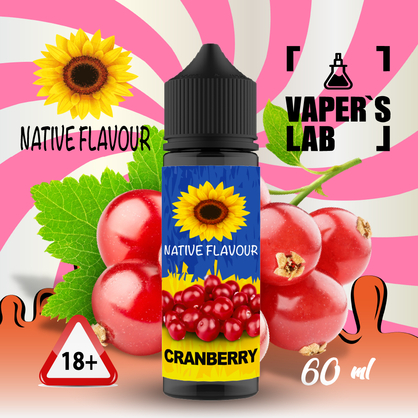 Фото купити рідину native flavour cranberry 60 ml