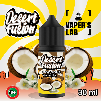 Фото жидкость для под систем dessert fusion salt coconut vanilla 30 ml