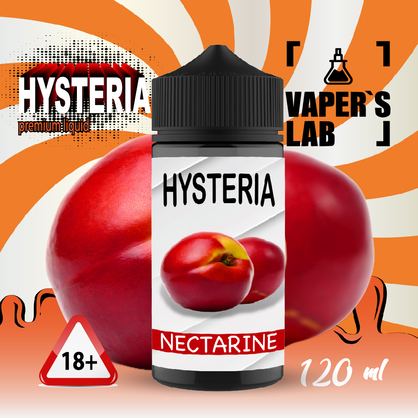 Фото жижа для вейпа до 100 грн hysteria nectarine 100 ml