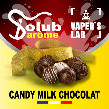 Фото, Відеоогляди на Ароматизатори для вейпа Solub Arome "Candy milk chocolat" (Цукерка з молочним шоколадом) 