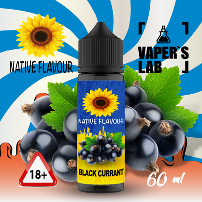 Фото заправка для вейпа купить native flavour black currant 60 ml