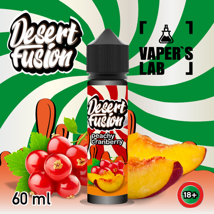 Фото жидкости для вейпа dessert fusion peachy cranberry 60 ml