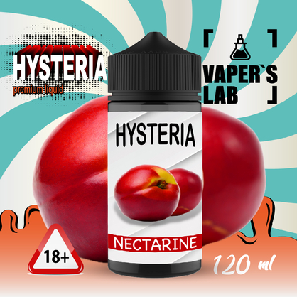 Фото жижа для вейпа до 100 грн hysteria nectarine 100 ml