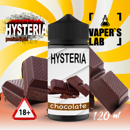 Фото жижа для вейпа без никотина hysteria chocolate 100 ml