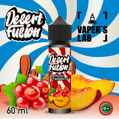 Фото жидкости для вейпа dessert fusion peachy cranberry 60 ml