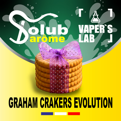 Фото, Видео, Аромки для вейпов Solub Arome "Graham Crakers evolution" (Крекерное печенье) 