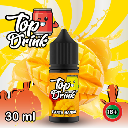 Фото, Видеообзор на жижку Salt Top Drink SALT Fanta Mango 30 ml