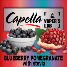 Ароматизатори для вейпа Capella Blueberry Pomegranate with Stevia Чорничний гранат зі Стевією