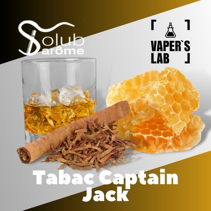 Фото, Видео, ароматизатор для самозамеса Solub Arome "Tabac Captain Jack" (Табак с медом и виски) 