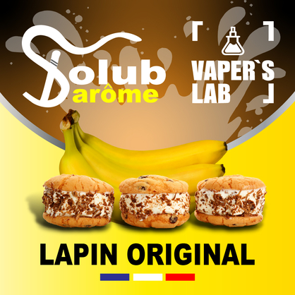 Фото, Відеоогляди на Ароматизатор для жижи Solub Arome "Lapin original" (Печиво вершки банан) 