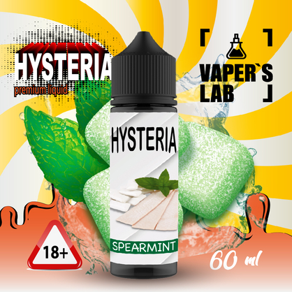 Фото жижа для вейпа без нікотину купити hysteria spearmint 30 ml