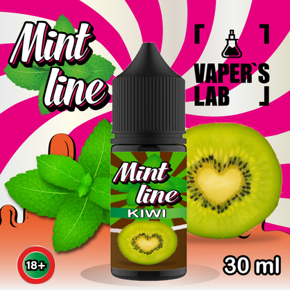 Фото солевая жидкость mint kiwi 30ml