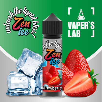 Фото жижки для вейпа zen ice strawberry