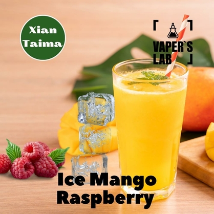 Фото, Видео, Пищевой ароматизатор для вейпа Xi'an Taima "Ice Mango Raspberry" (Холодный манго и малина) 