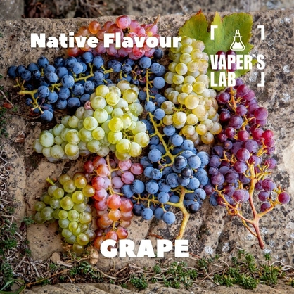 Фото, Відеоогляди на Натуральні ароматизатори для вейпів Native Flavour "Grape" 30мл 