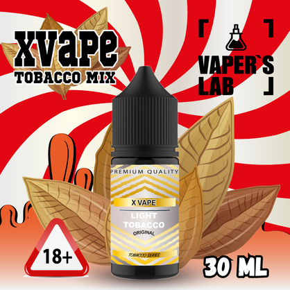 Фото, Видеообзор на жижку Salt XVape Salt Light Tobacco 30 ml