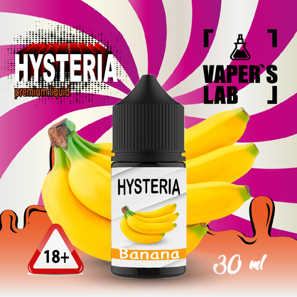 Фото, Видеообзор на жижку Salt Hysteria Salt Banana 30 ml