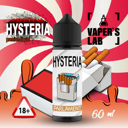 Фото рідини для вейпа hysteria parlament 30 ml