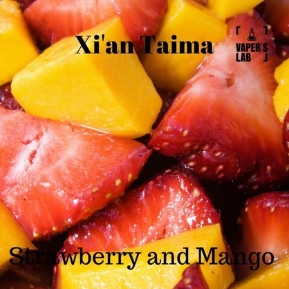 Фото, Відеоогляди на Ароматизатор для жижи Xi'an Taima "Strawberry and Mango" (Полуниця манго) 