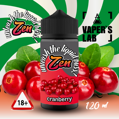 Фото жидкость для электронных сигарет без никотина zen cranberry