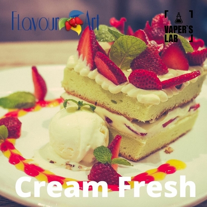 Фото на Aroma для вейпа FlavourArt Cream Fresh Сливки