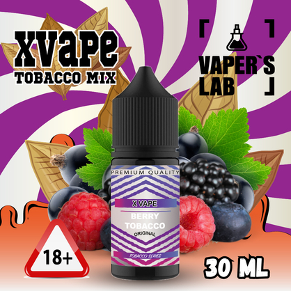 Фото, Видеообзор на жижку Salt XVape Salt Berry Tobacco 30 ml