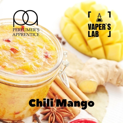 Фото, Видео, Ароматизатор для жижи TPA "Chili mango" (Манго со специями) 