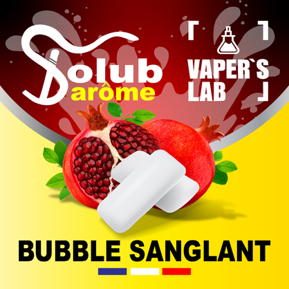 Фото, Видео, Ароматизаторы для вейпа Solub Arome "Bubble Sanglant" (Гранатовая жвачка) 