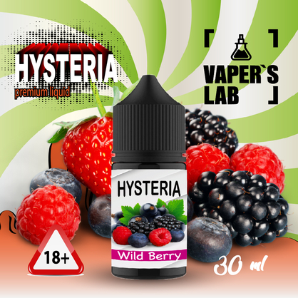 Фото, Видеообзор на жижку Salt Hysteria Salt Wild Berry 30 ml