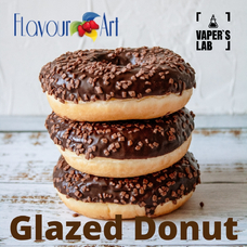 Ароматизаторы для солевого никотина   FlavourArt Chocolate Glazed Donut Пончик с шоколадной глазурью