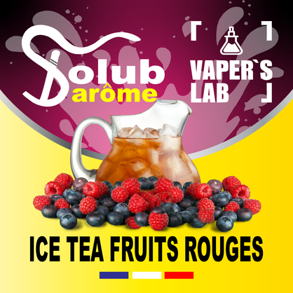 Фото, Відеоогляди на Ароматизатор для вейпа Solub Arome "Ice-T fruits rouges" (Ягідний чай) 