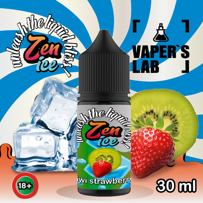 Фото жижа для пода zen salt ice kiwi strawberry 30ml