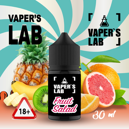 Фото, Видеообзор на жижку Salt Vaper's LAB Salt Fruit salad 30 ml