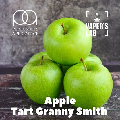 Фото, Видео, ароматизатор для самозамеса TPA "Apple (Tart Granny Smith)" (Зеленое яблоко) 